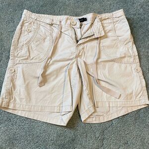 Womens Beige Casual Shorts